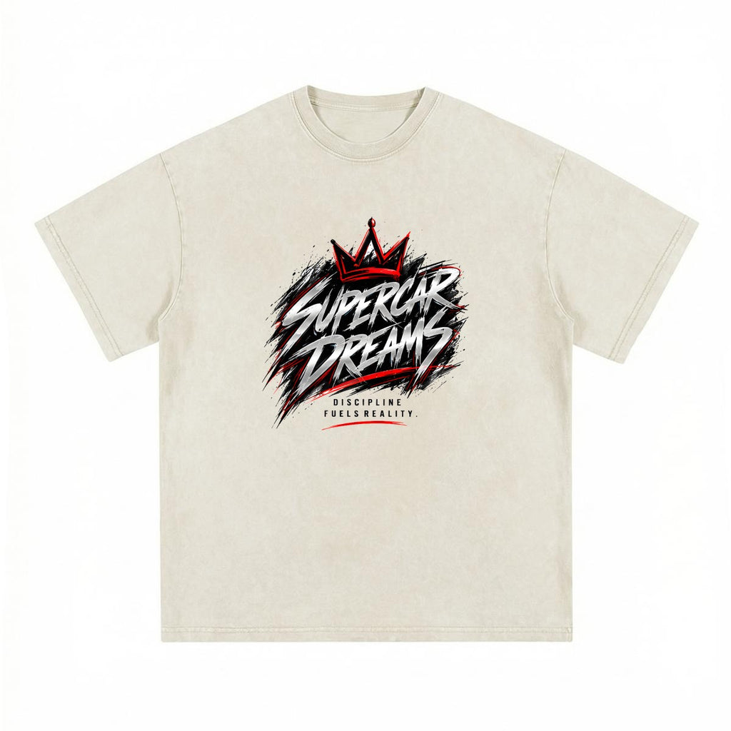 NM9 Executive Collection Heavyweight Tee | Supercar Dreams | Bone