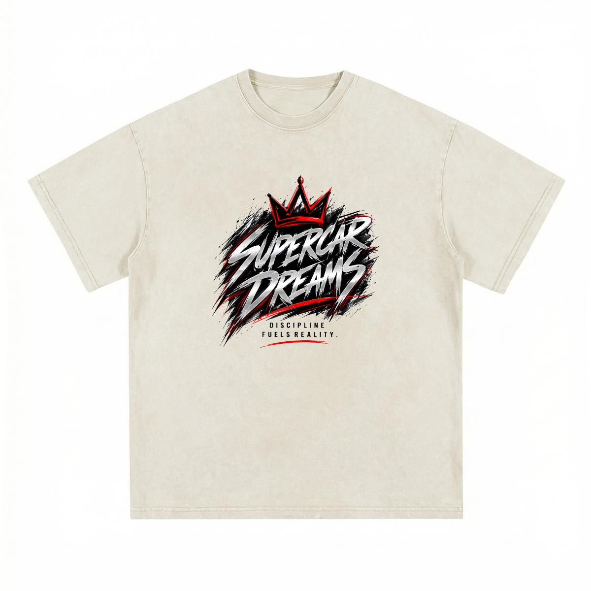 NM9 Executive Collection Heavyweight Tee | Supercar Dreams | Bone