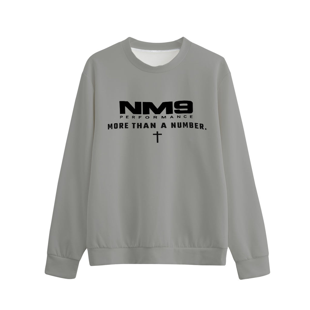 NM9 Performance Crewneck | 09 More Than A Number | Heather Grey