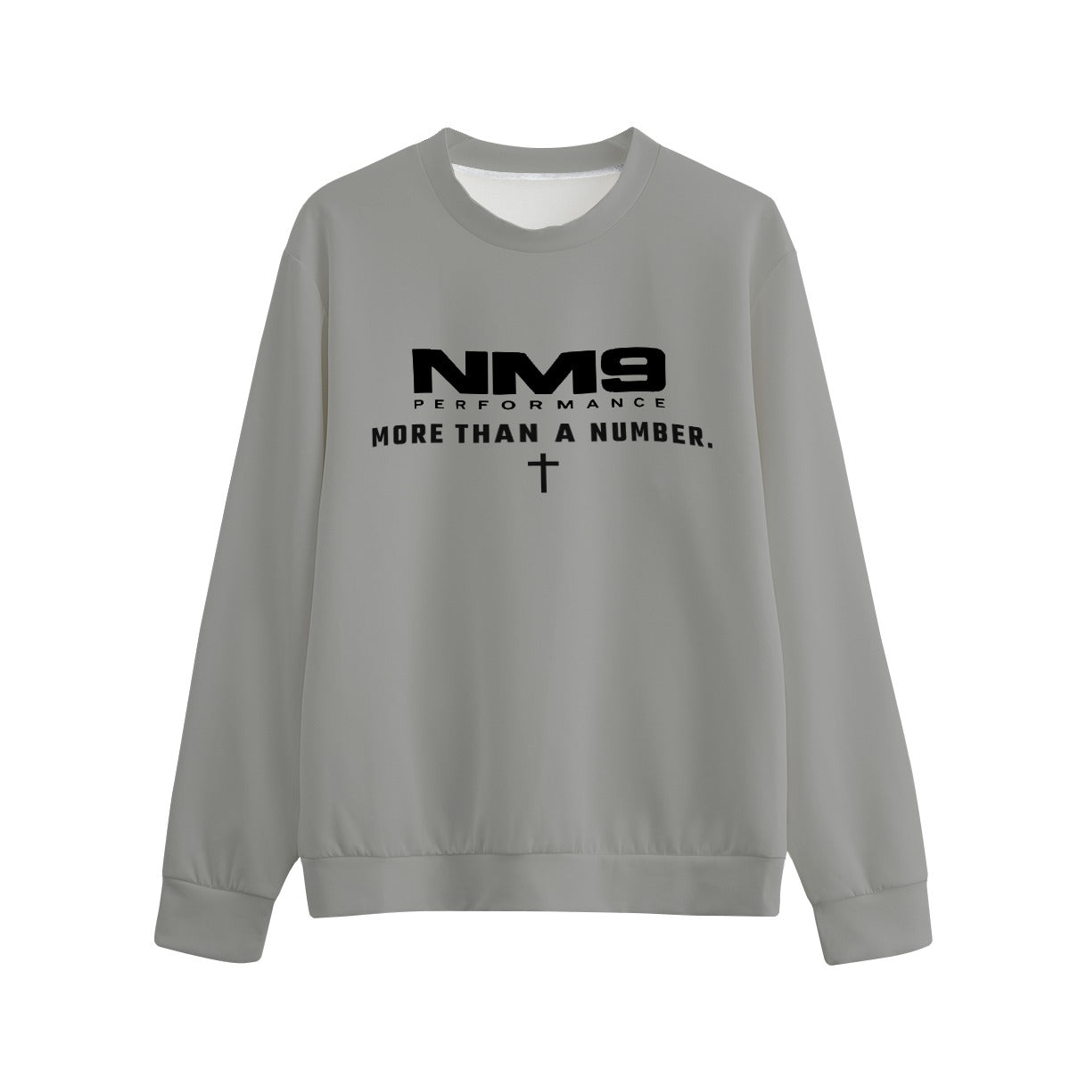 NM9 Performance Crewneck | 09 More Than A Number | Heather Grey