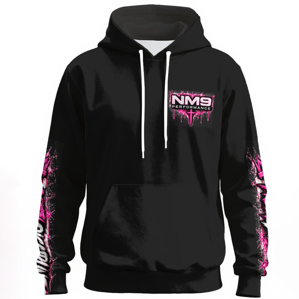 NM9 Pink Collection Hoodie | Pretty Discipline Chest | Black