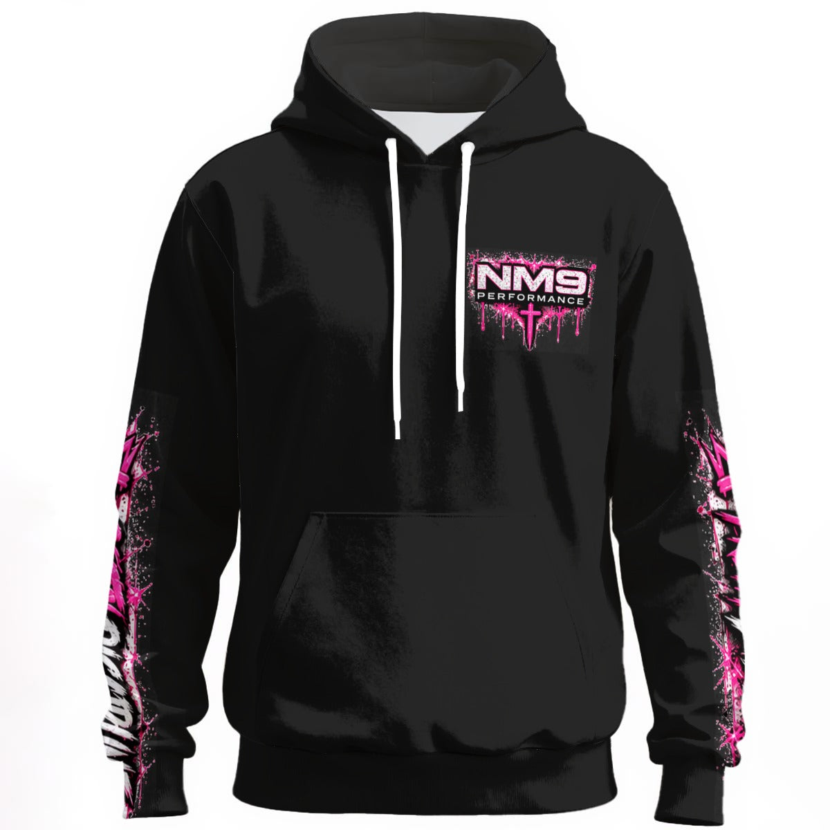 NM9 Pink Collection Hoodie | Pretty Discipline Chest | Black