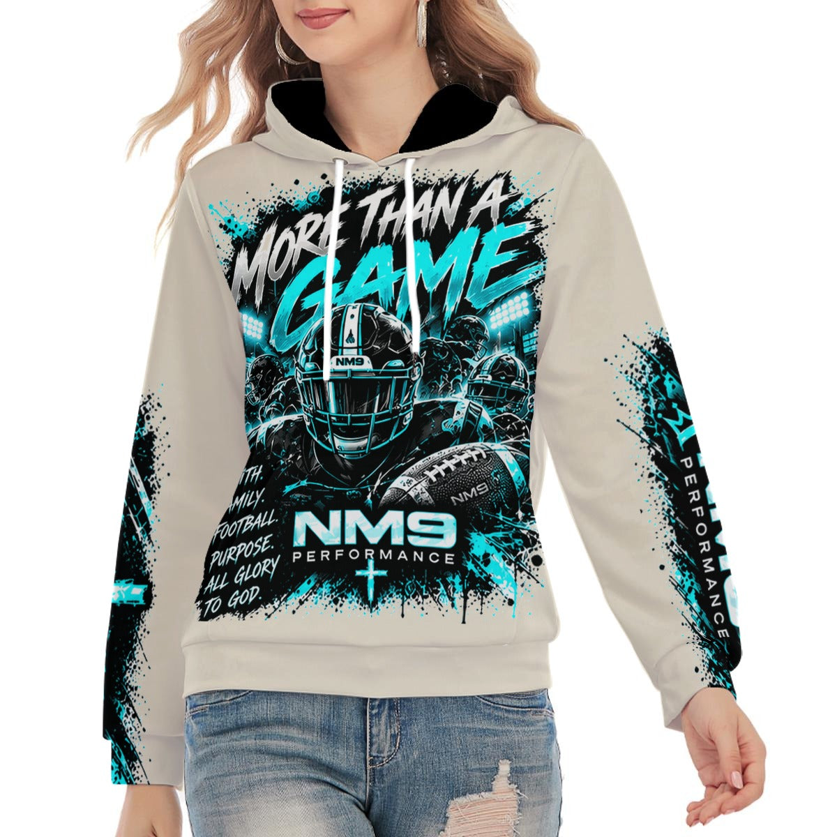 NM9 Ice Collection Hoodie | More Than A Game Series | Bone