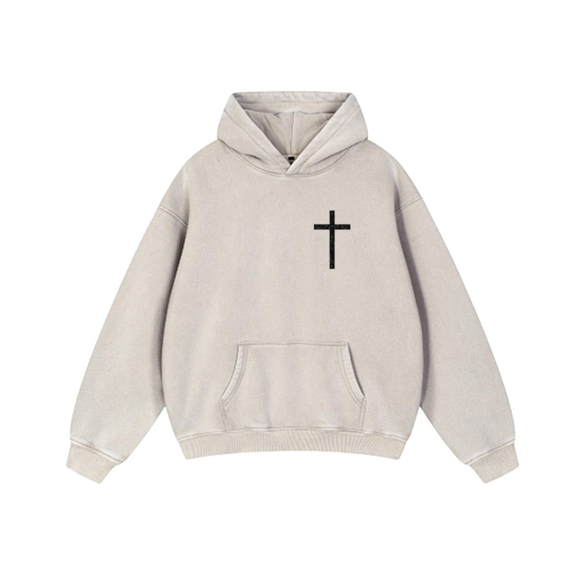 NM9 Performance Heavyweight Hoodie | Signature Cross | Bone