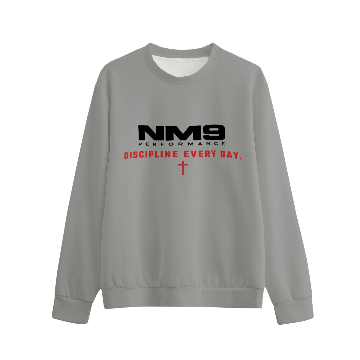 NM9 Performance Crewneck | Chasing Greatness | Heather Grey