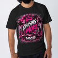 NM9 Pink Collection Tee | Chasing More Skyline | Black