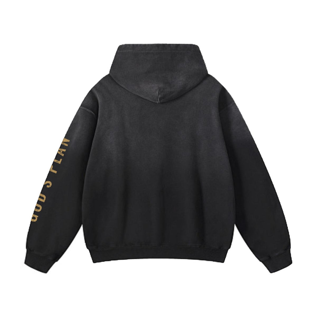 God's Plan Heavyweight Hoodie | NM9 Performance + Sleeve | Black
