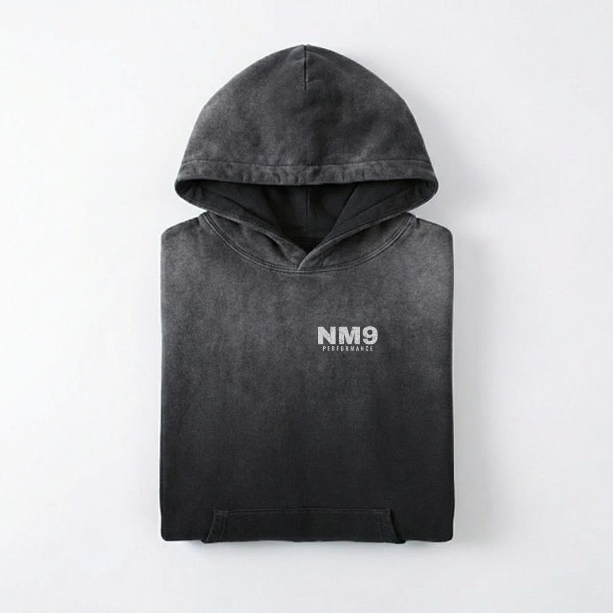 NM9 Performance Heavyweight Hoodie | Pressure Builds Champions | Black