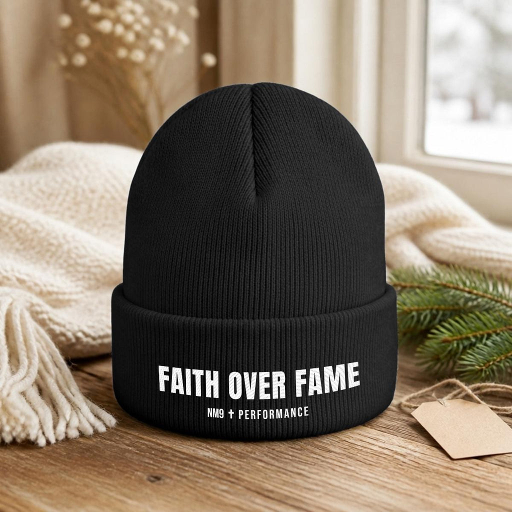 NM9 Performance Knit Beanie | Faith Over Fame