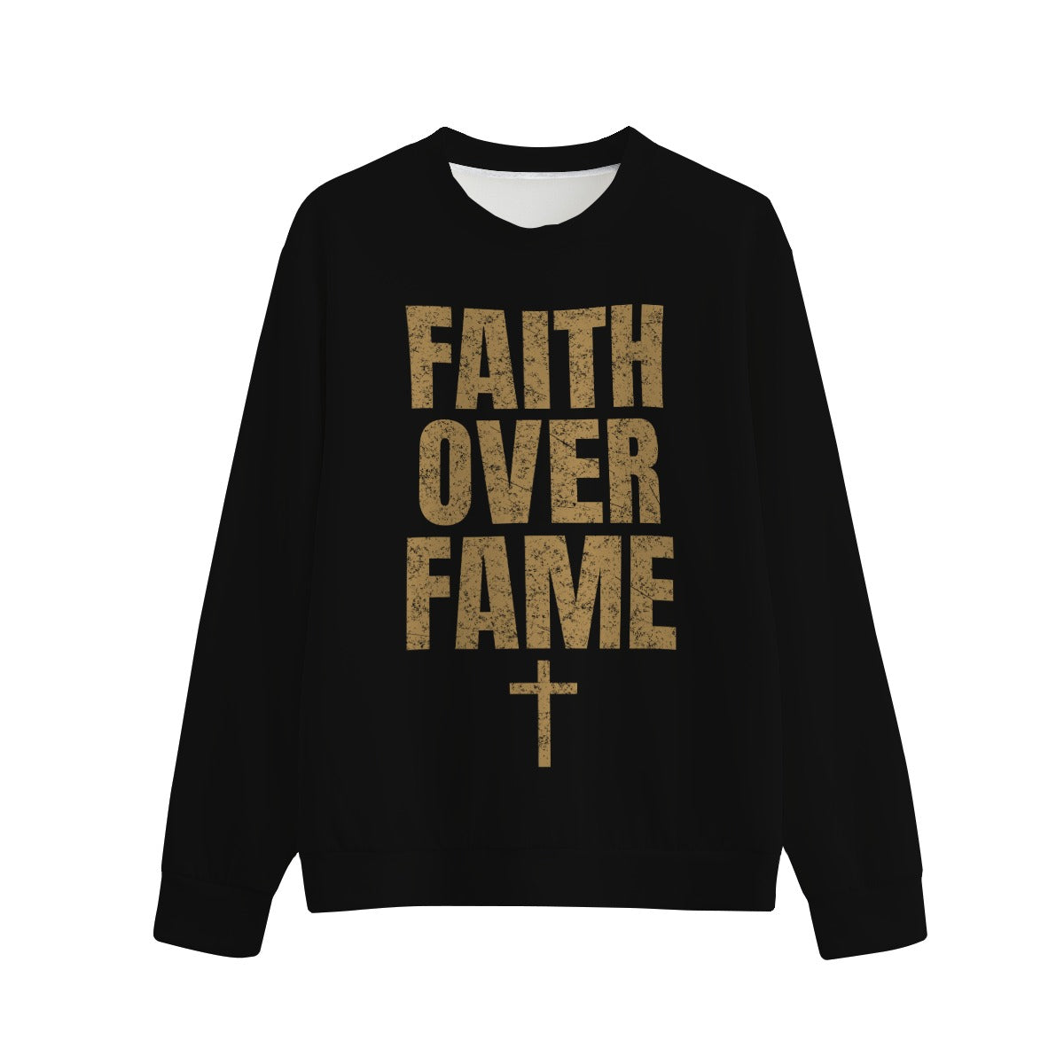 God's Plan Crewneck | FAITH OVER FAME | Black
