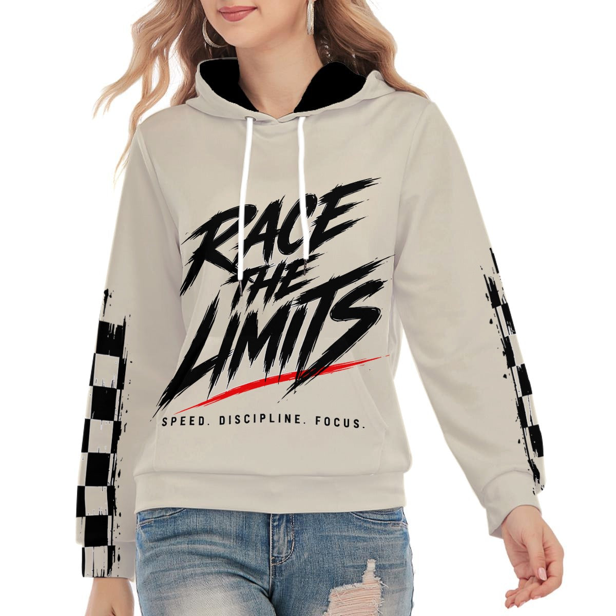 NM9 Executive Collection Hoodie | Race The Limits Checkered | Bone