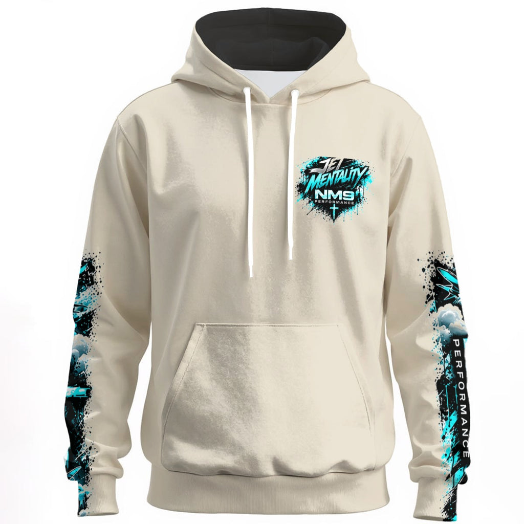NM9 Ice Collection Hoodie | Jet Mentality Series Chest | Bone