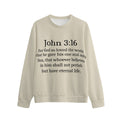 Not By Sight Crewneck | John 3:16 | Bone