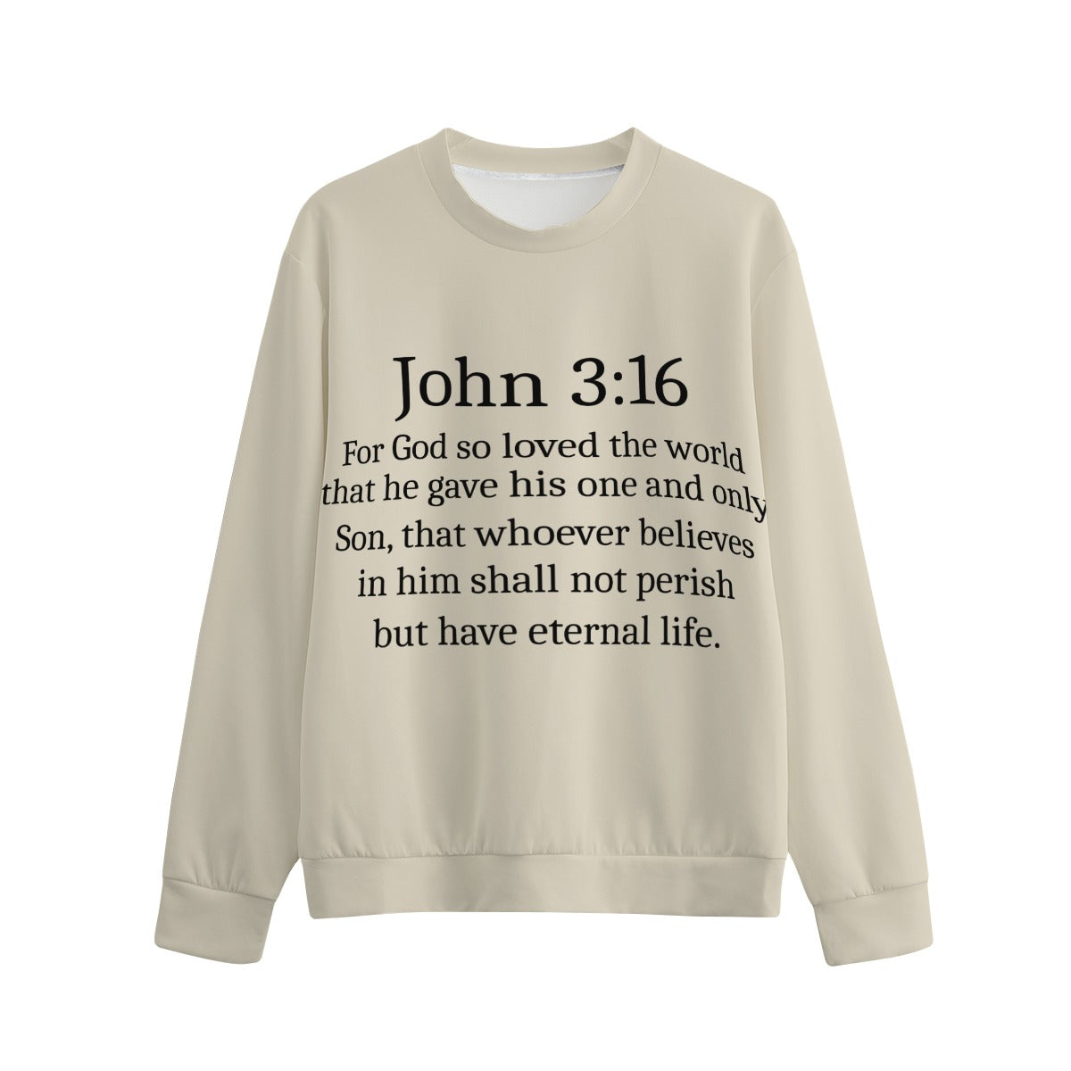 Not By Sight Crewneck | John 3:16 | Bone