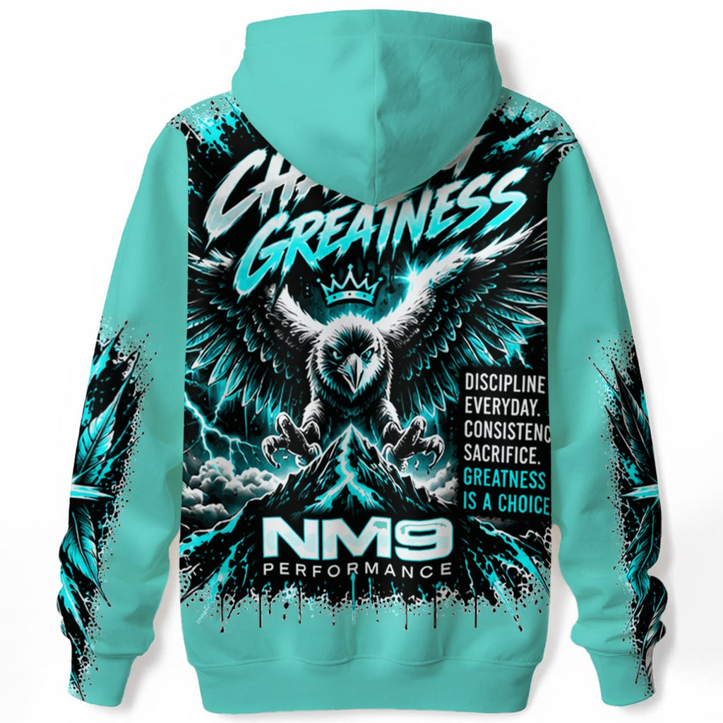 NM9 Ice Collection Hoodie | Chasing Greatness Series | Ice Teal