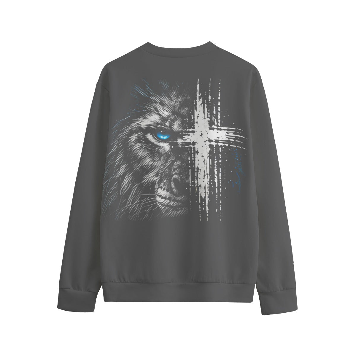 NM9 Signature Series Crewneck | Lion Of Judah | Steel Gray