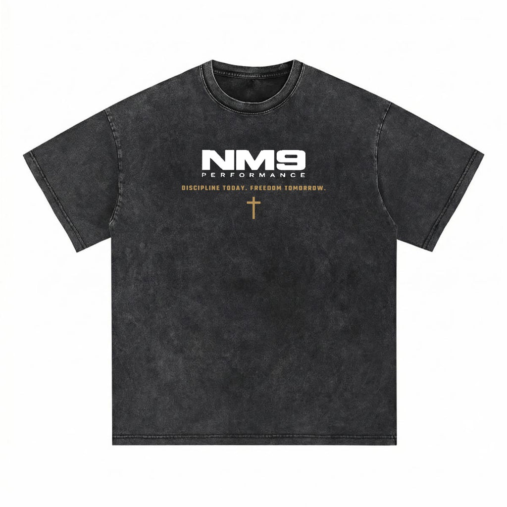 NM9 Performance Heavyweight Tee | Crossroads | Black