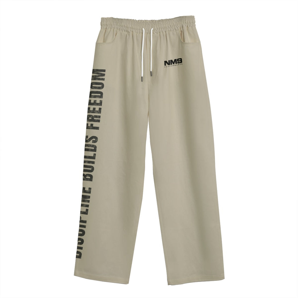 NM9 Standard Collection Open Hem Sweatpants | Discipline Builds Freedom | Sand