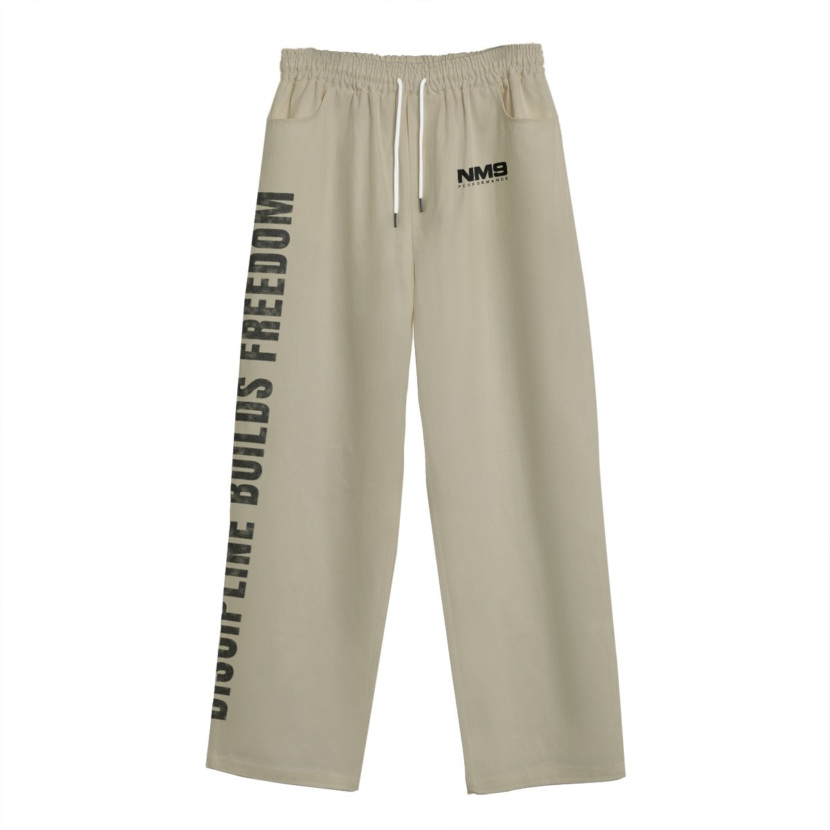NM9 Standard Collection Open Hem Sweatpants | Discipline Builds Freedom | Sand