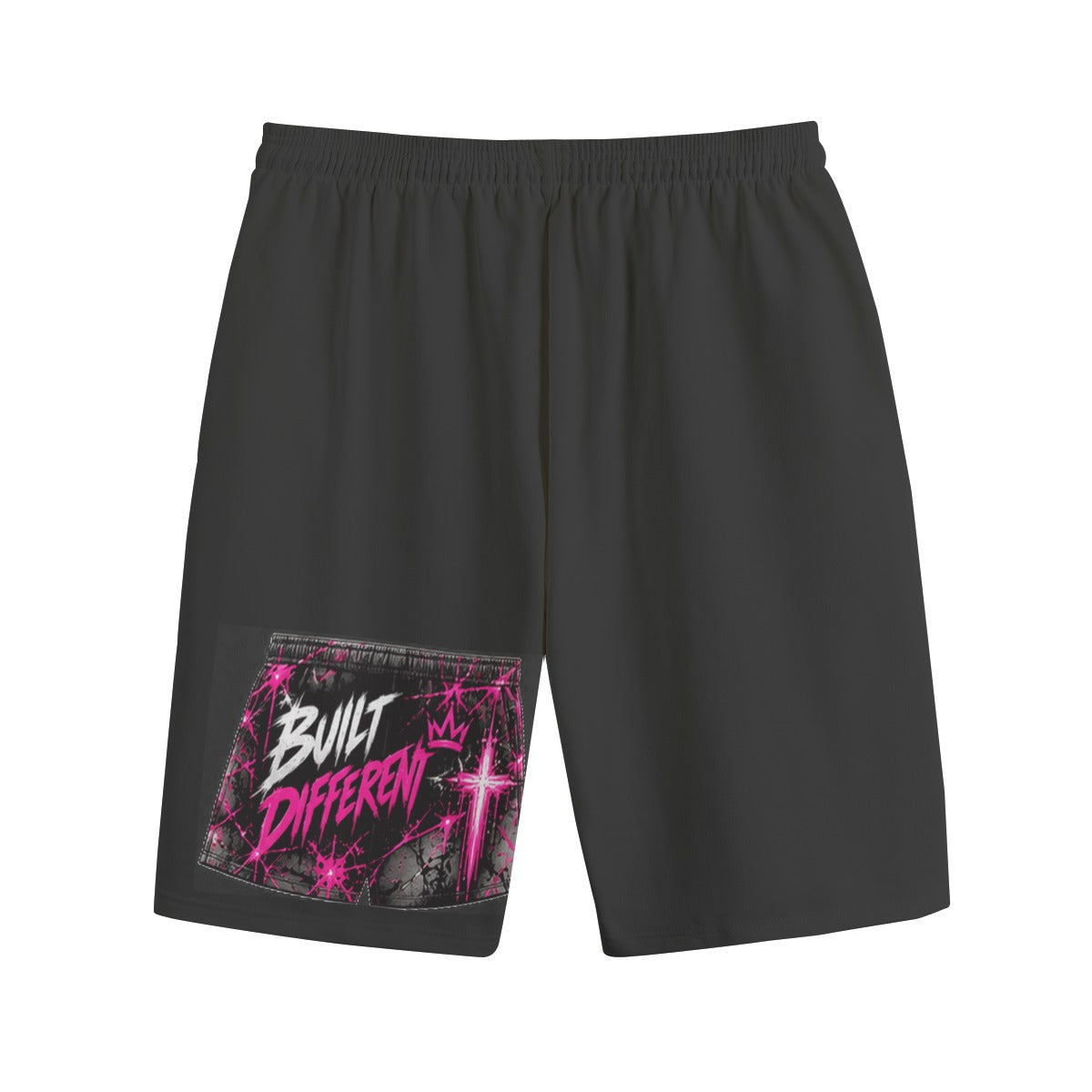 NM9 Pink Collection Sweat Shorts | Built Different | Black
