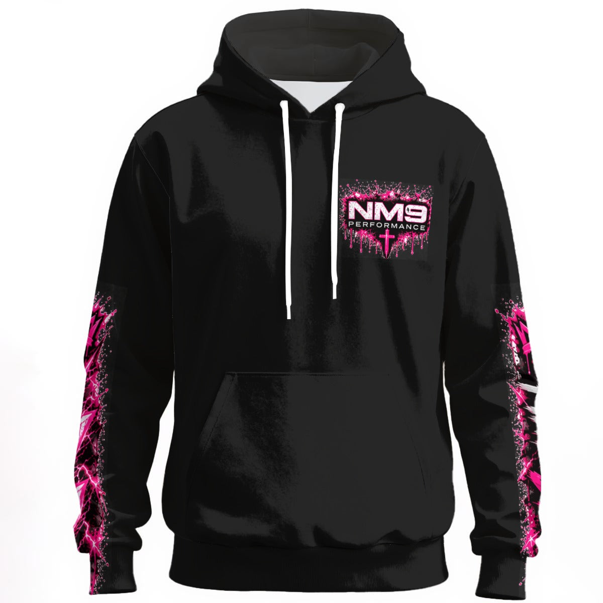 NM9 Pink Collection Hoodie | Pink Storm Chest | Black