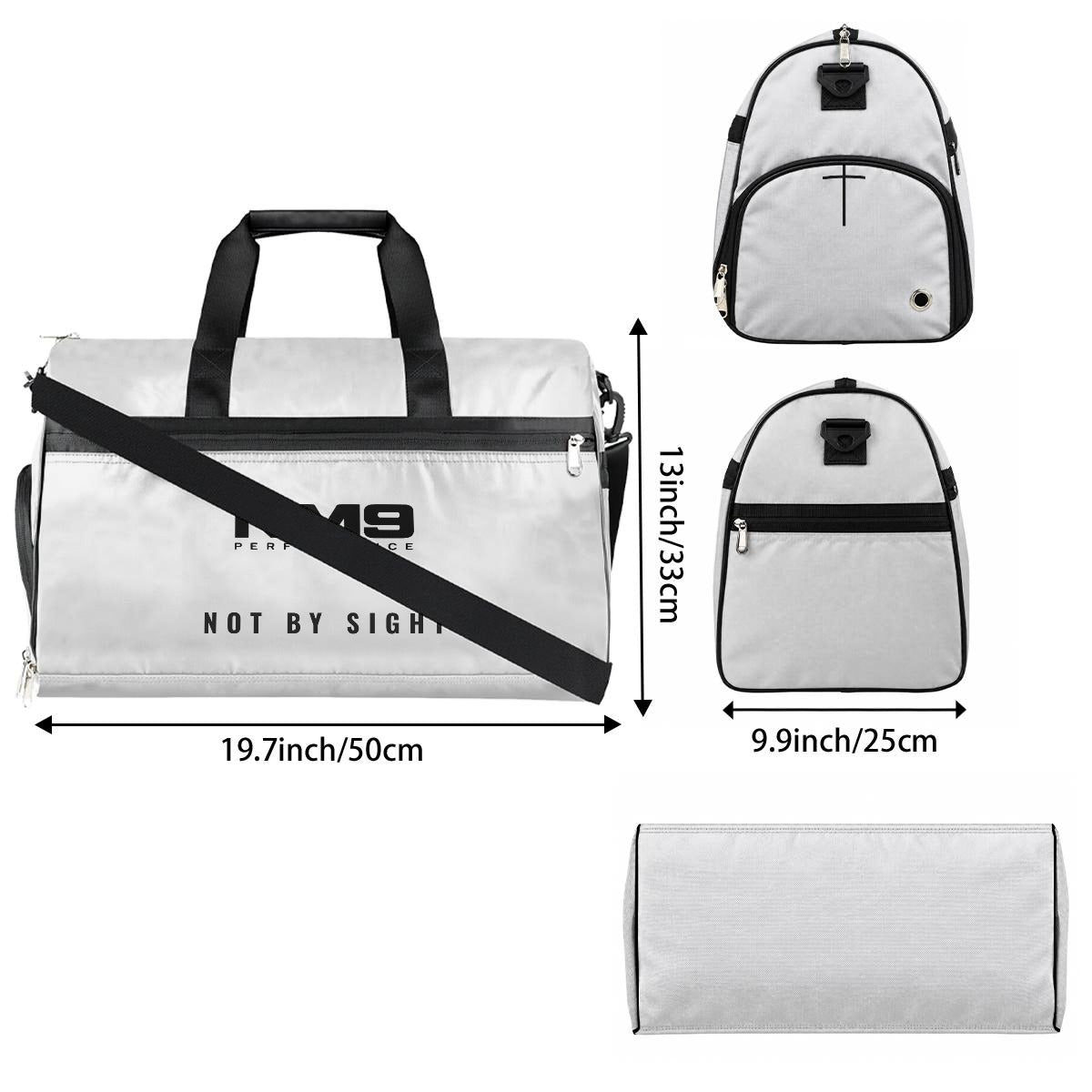 NM9 Athletic Duffel Bag | White