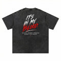 NM9 Bloodline Collection Heavyweight Tee | It's In My Blood | Black