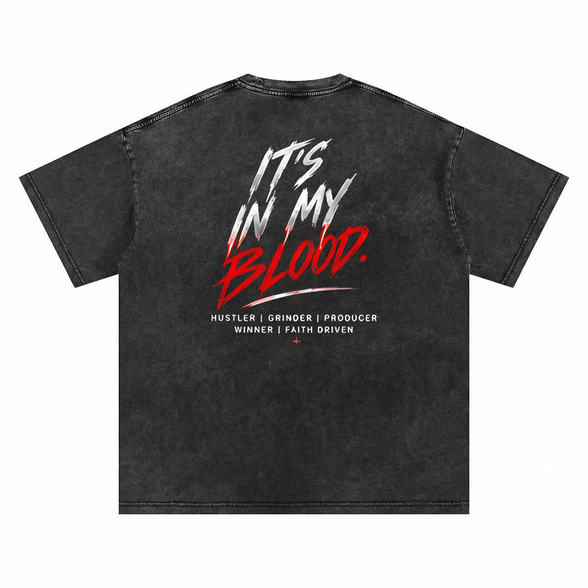 NM9 Bloodline Collection Heavyweight Tee | It's In My Blood | Black