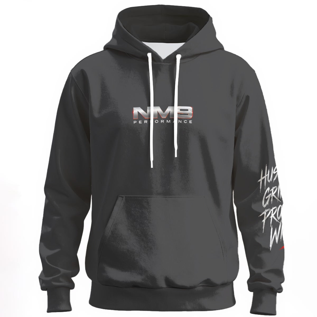 NM9 Bloodline Collection Hoodie | Lion Heartbeat | Steel Gray