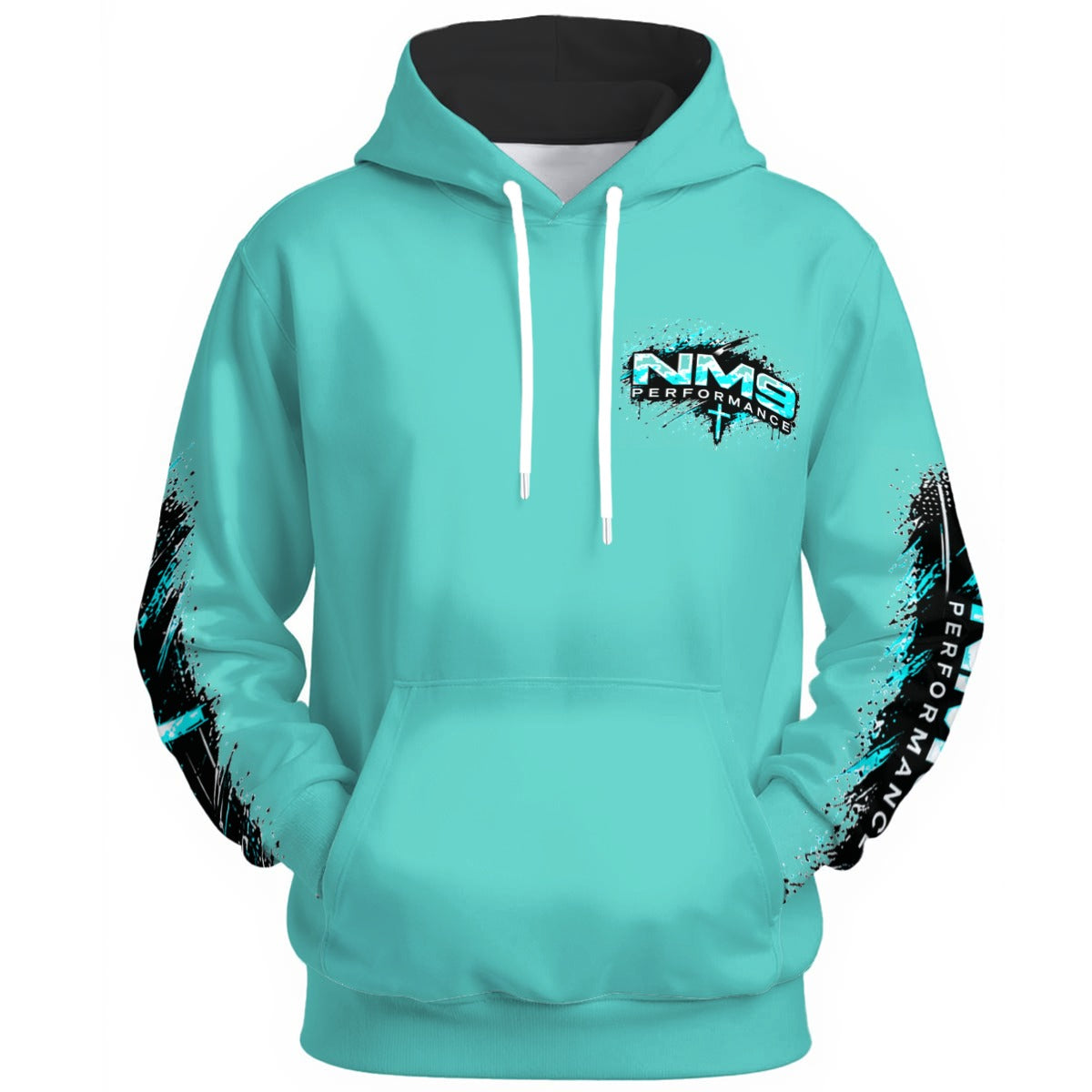 NM9 Ice Collection Hoodie | Signature Series Chest | Ice Teal