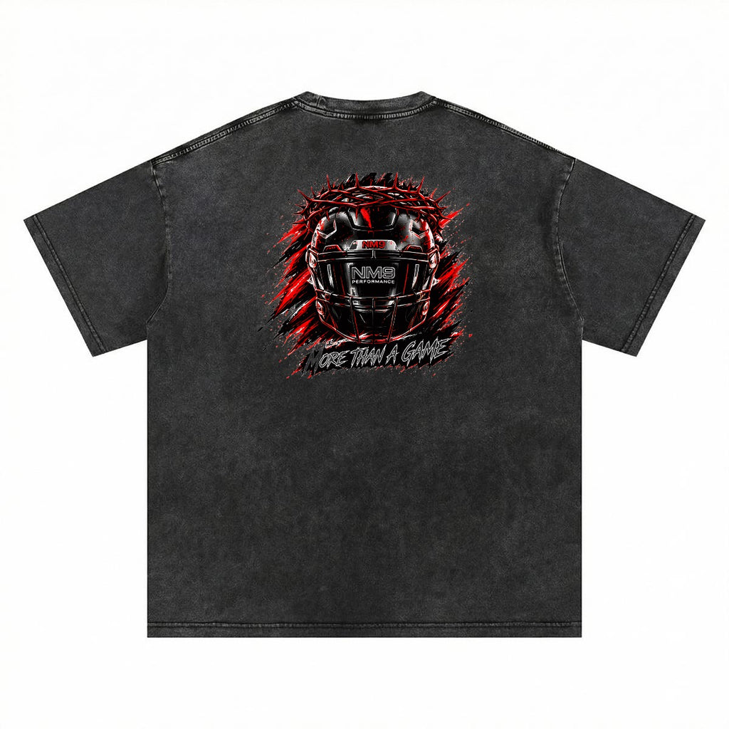 NM9 Executive Collection Heavyweight Tee | Faith Over Fame | Black
