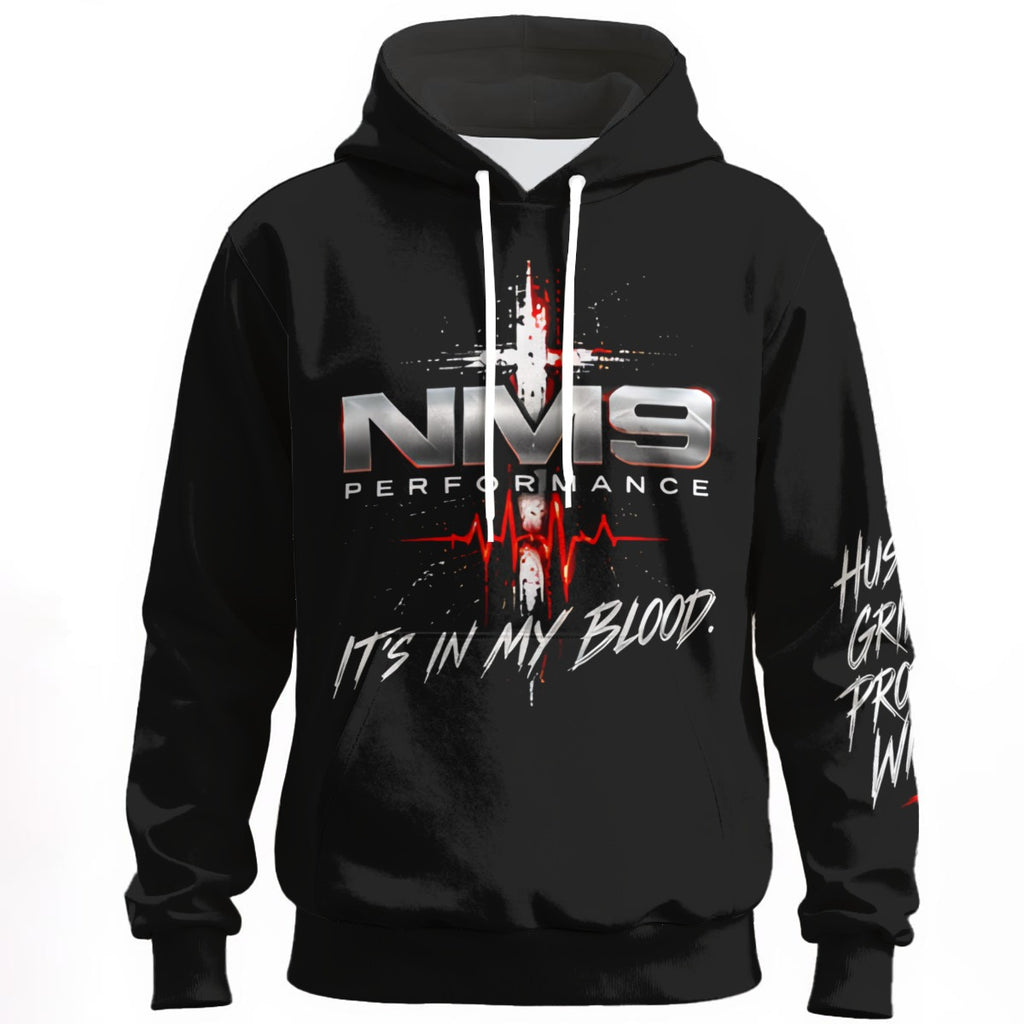 NM9 Bloodline Collection Hoodie | It's In My Blood | Black