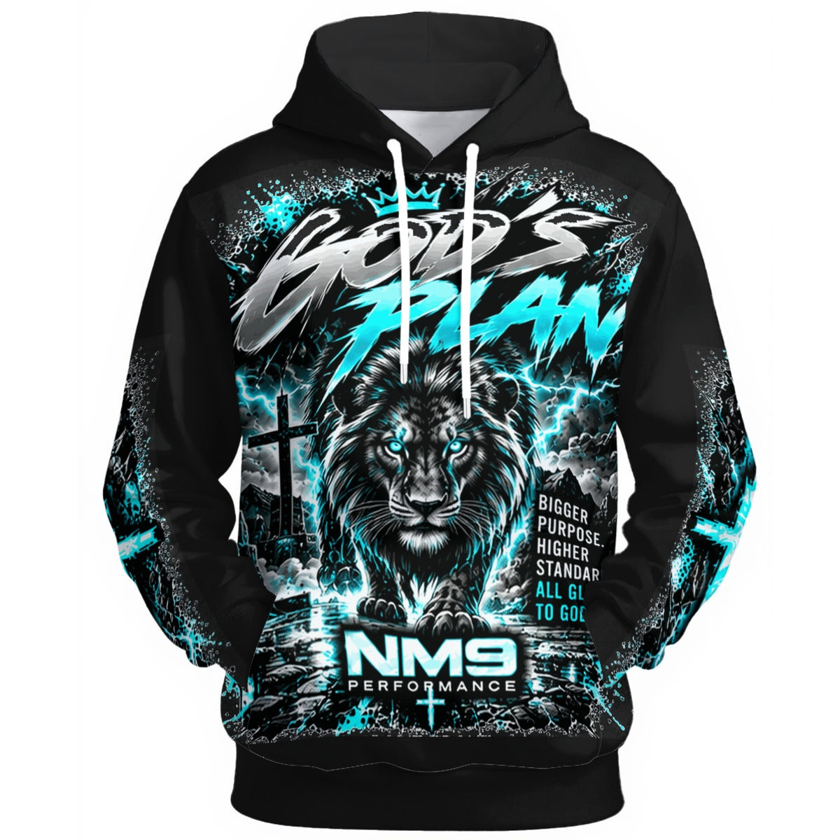 NM9 Ice Collection Hoodie | God's Plan Series | Black