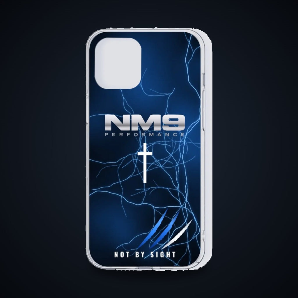NM9 Phone Case | Blue Storm | iPhone 13 Series on black