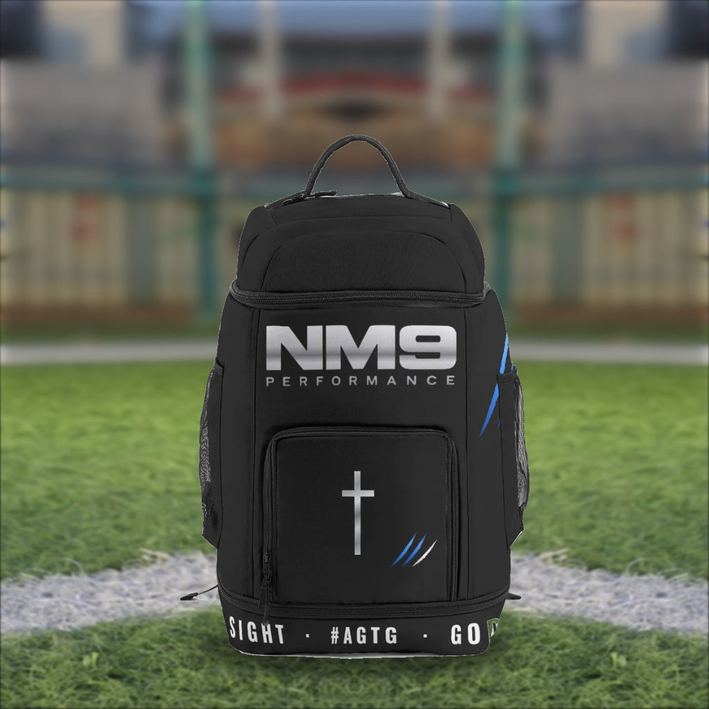 NM9 Athletic Backpack | Black on the field