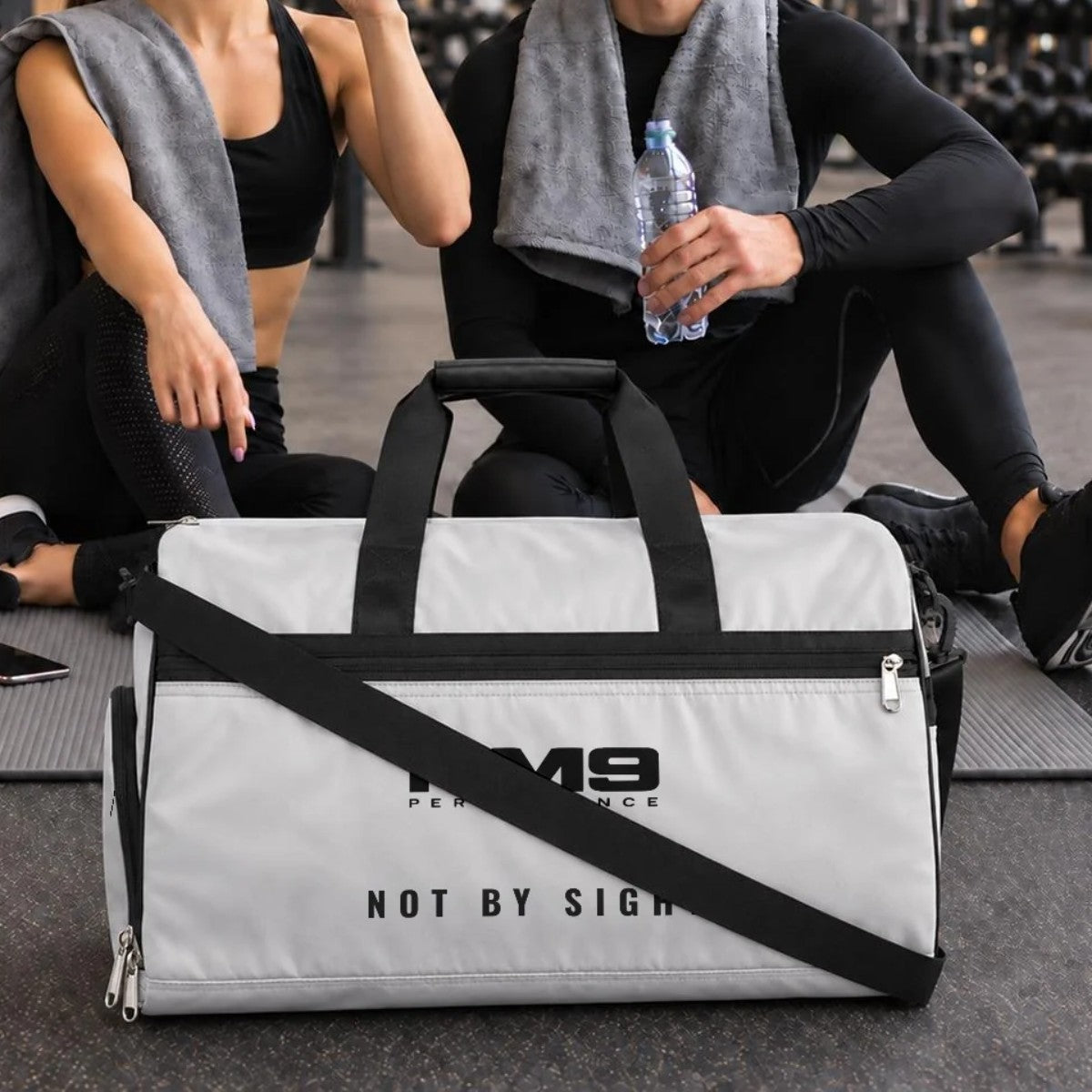 NM9 Athletic Duffel Bag | White on the field